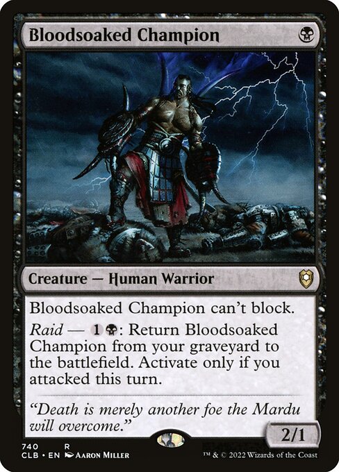 Magic the Gathering Card - Bloodsoaked Champion - MTG Circle