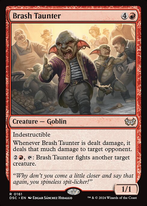 Magic the Gathering Card - Brash Taunter - MTG Circle