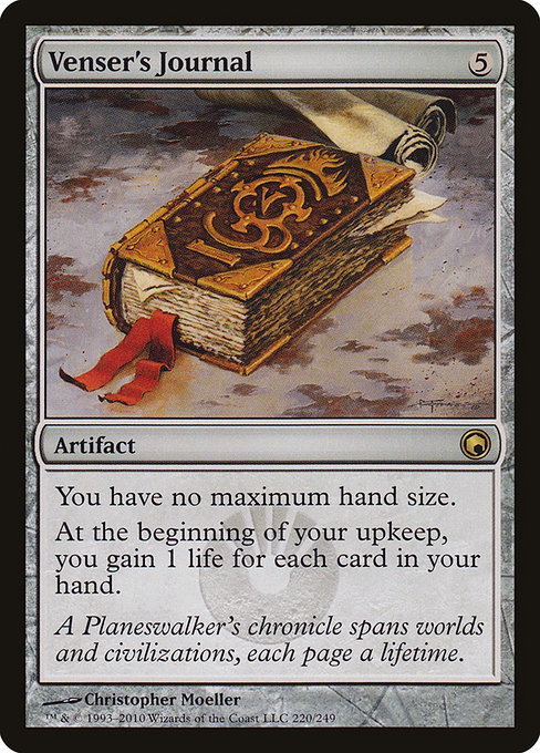 Magic the Gathering Card - Venser's Journal - MTG Circle