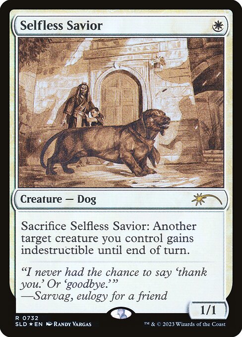 Magic the Gathering Card - Selfless Savior - MTG Circle