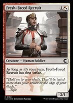 Magic the Gathering Card - Fresh-Faced Recruit - MTG Circle