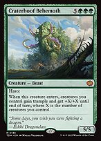 Magic the Gathering Card - Craterhoof Behemoth - MTG Circle