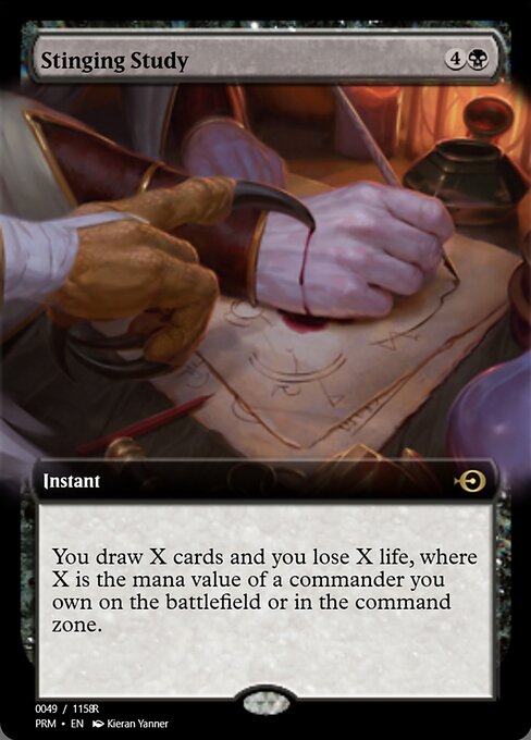 Magic the Gathering Card - Stinging Study - MTG Circle