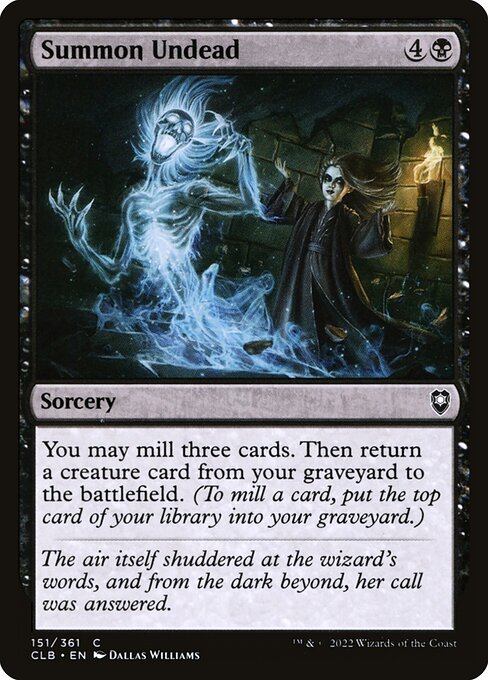 Magic the Gathering Card - Summon Undead - MTG Circle