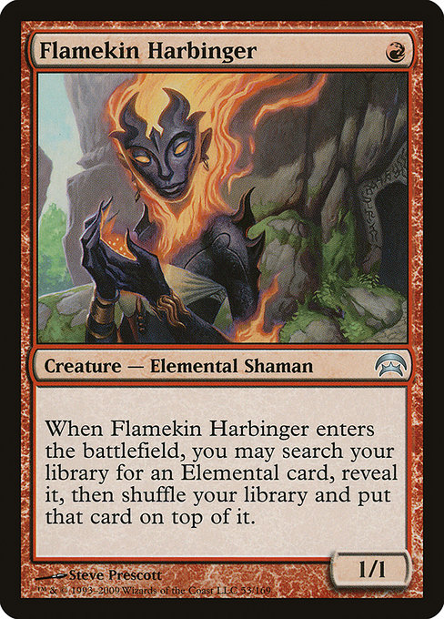 Magic the Gathering Card - Flamekin Harbinger - MTG Circle