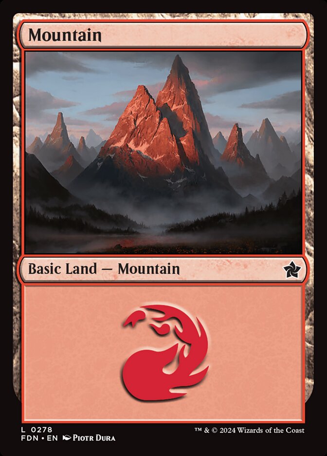 Magic the Gathering Card - Mountain - MTG Circle