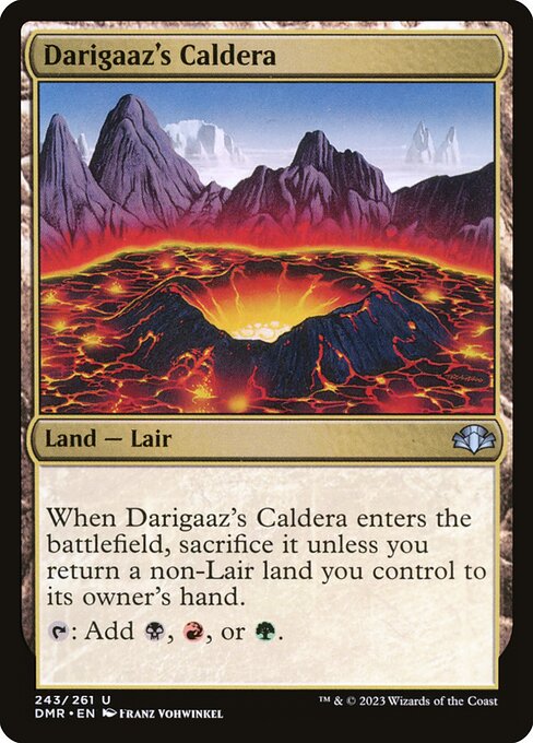Magic the Gathering Card - Darigaaz's Caldera - MTG Circle