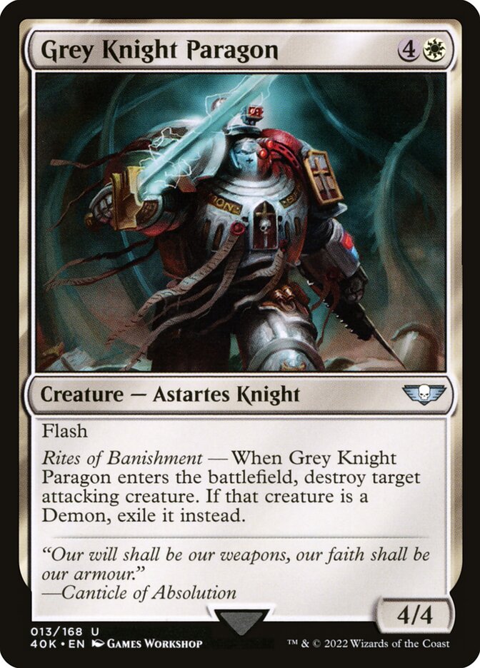 Magic the Gathering Card - Grey Knight Paragon - MTG Circle