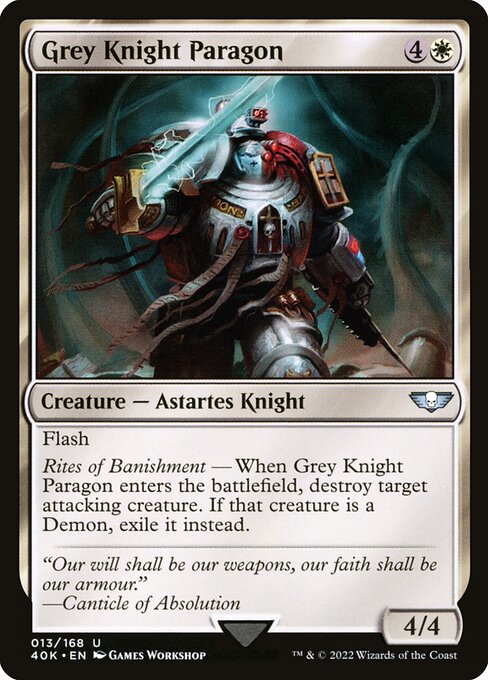 Magic the Gathering Card - Grey Knight Paragon - MTG Circle