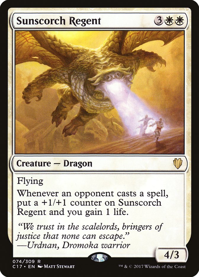 Magic the Gathering Card - Sunscorch Regent - MTG Circle