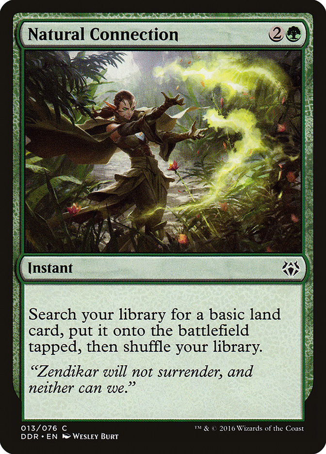Magic the Gathering Card - Natural Connection - MTG Circle