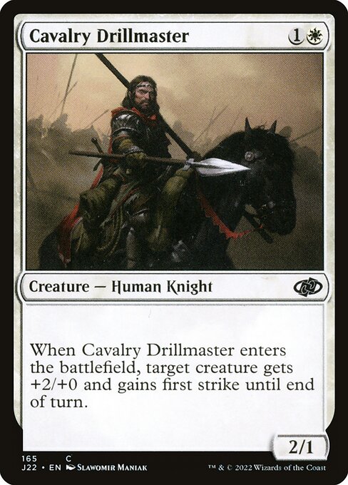 Magic the Gathering Card - Cavalry Drillmaster - MTG Circle