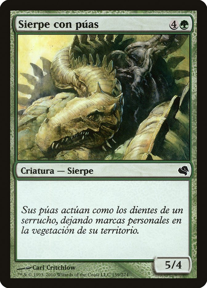 Magic the Gathering Card - Spined Wurm - MTG Circle
