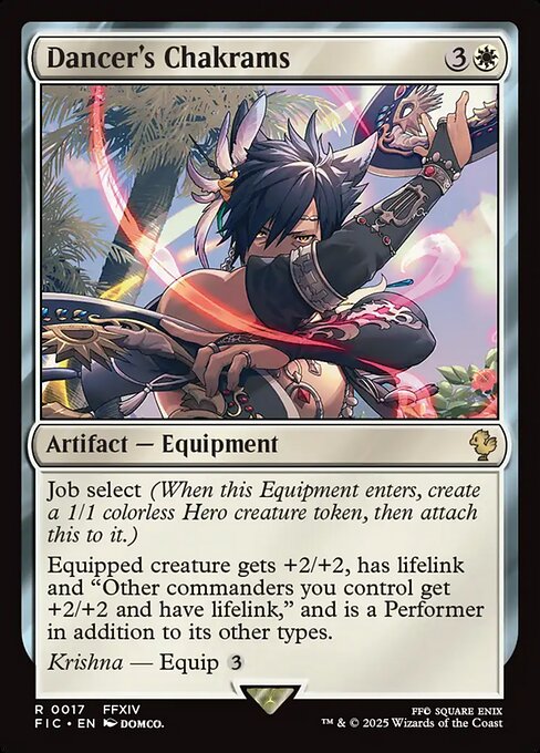 Magic the Gathering Card - Dancer's Chakrams - MTG Circle