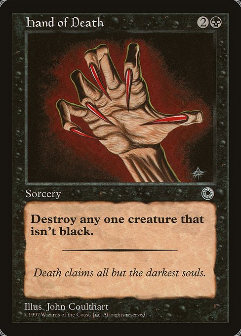 Magic the Gathering Card - Hand of Death - MTG Circle