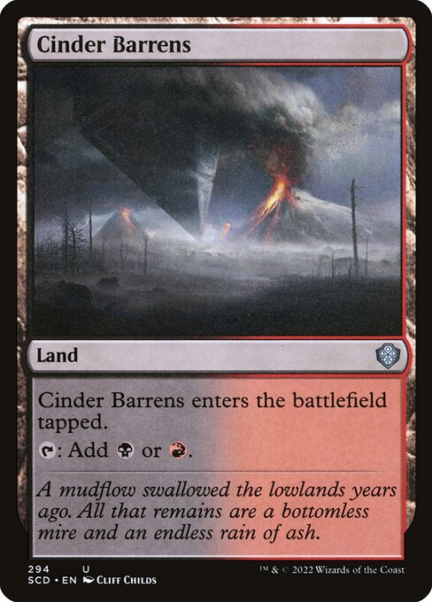 Magic the Gathering Card - Cinder Barrens - MTG Circle