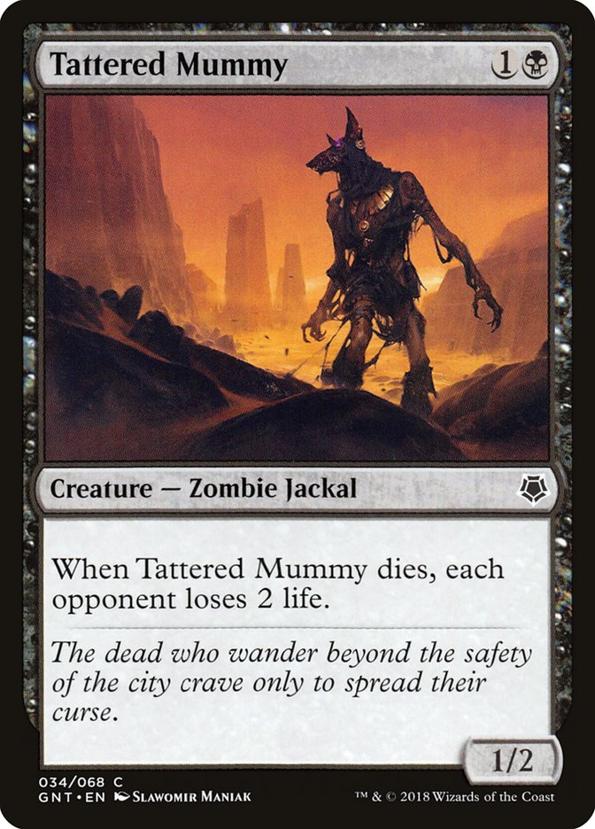 Magic the Gathering Card - Tattered Mummy - MTG Circle