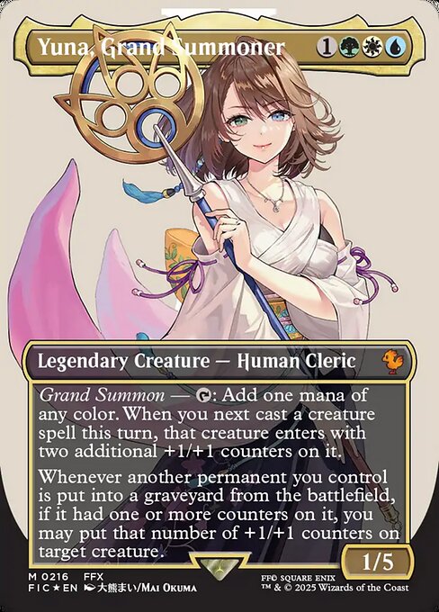 Magic the Gathering Card - Yuna, Grand Summoner - MTG Circle