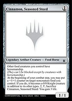 Magic the Gathering Card - Cinnamon, Seasoned Steed - MTG Circle