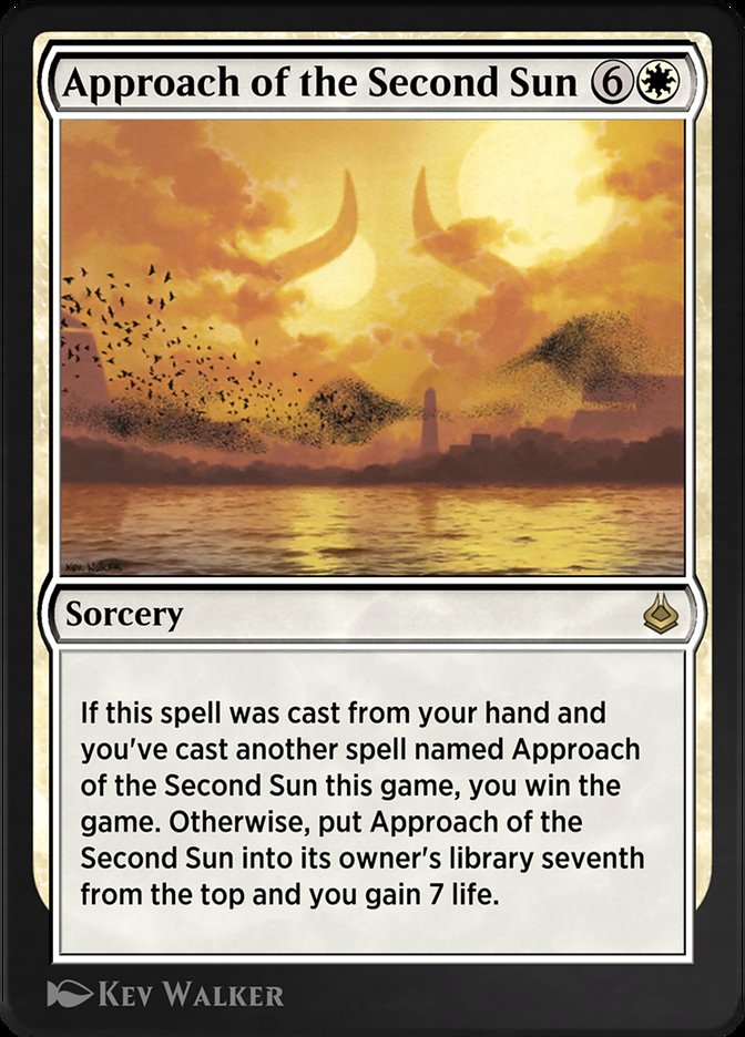 Magic the Gathering Card - Approach of the Second Sun - MTG Circle