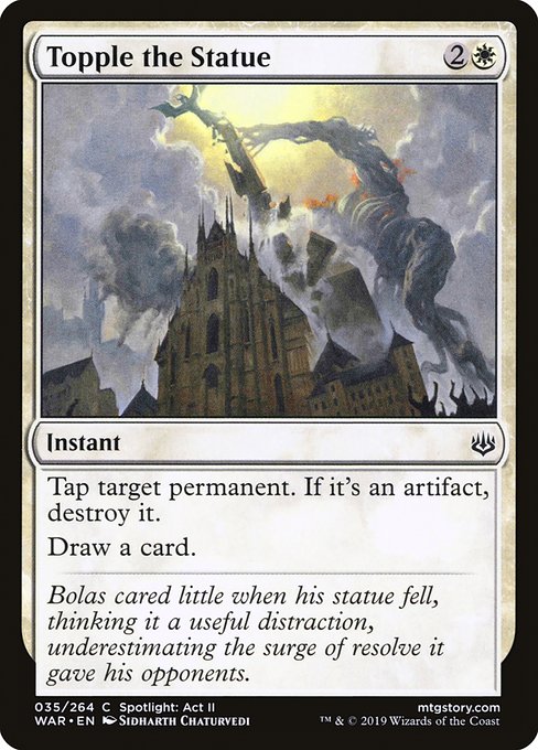 Magic the Gathering Card - Topple the Statue - MTG Circle