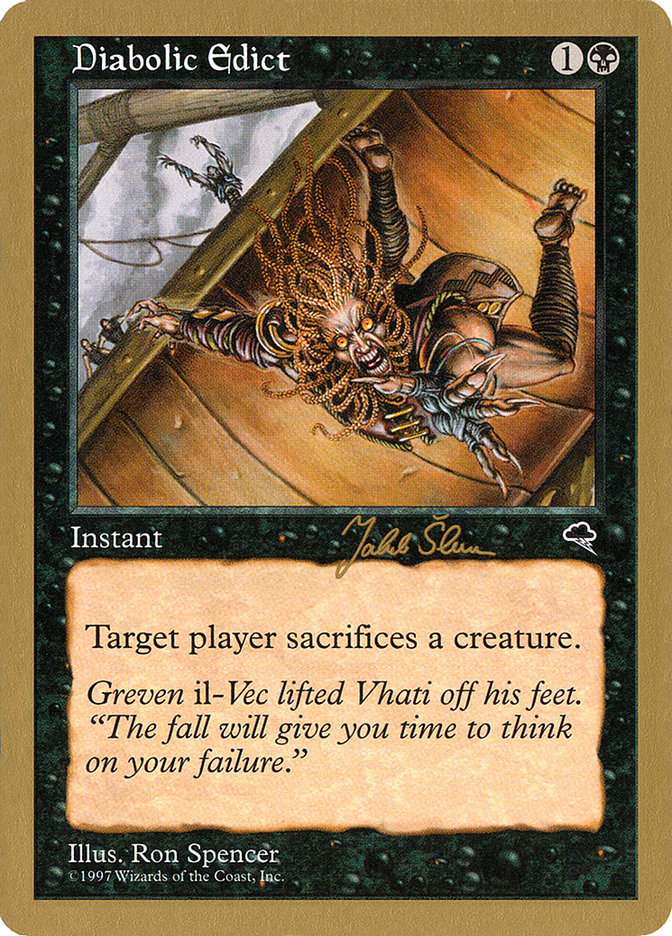 Magic the Gathering Card - Diabolic Edict - MTG Circle
