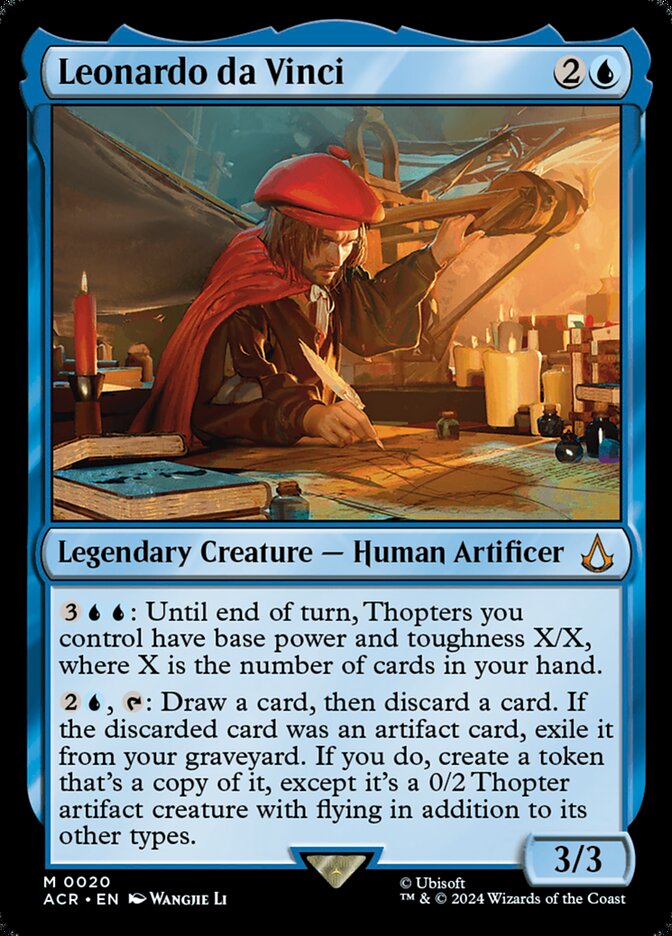 Magic the Gathering Card - Leonardo da Vinci - MTG Circle
