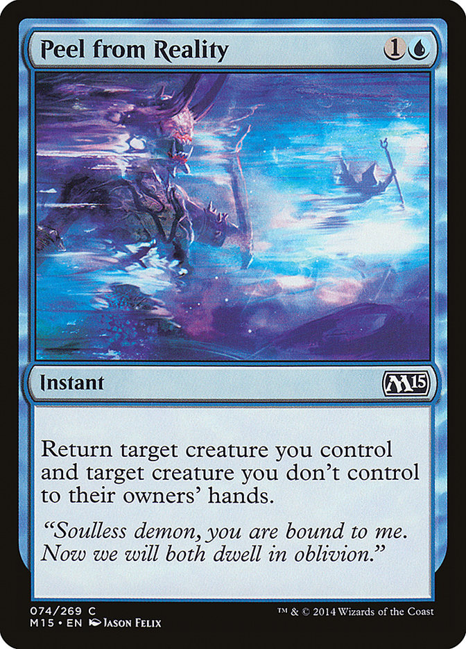 Magic the Gathering Card - Peel from Reality - MTG Circle