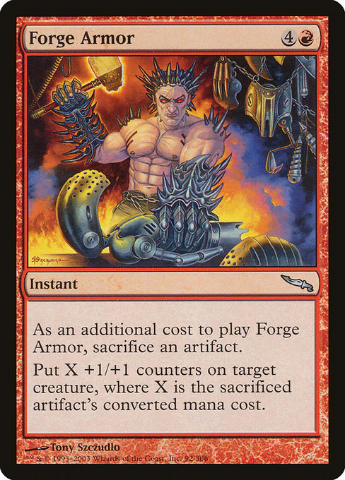 Magic the Gathering Card - Forge Armor - MTG Circle