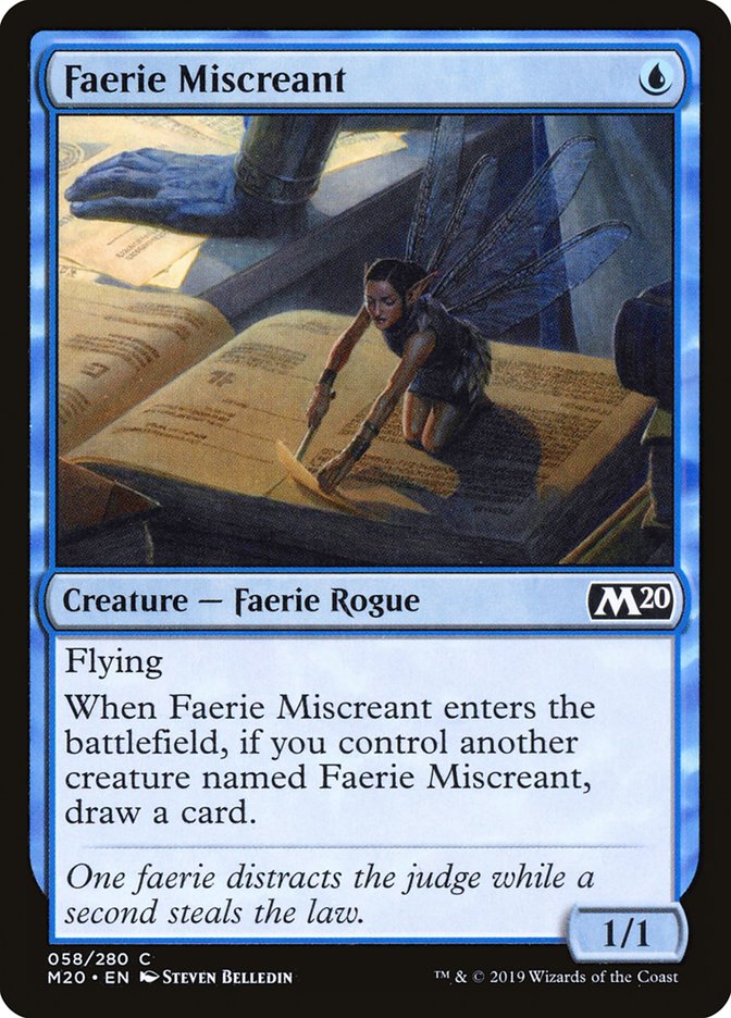 Magic the Gathering Card - Faerie Miscreant - MTG Circle