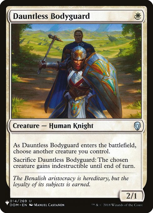 Magic the Gathering Card - Dauntless Bodyguard - MTG Circle