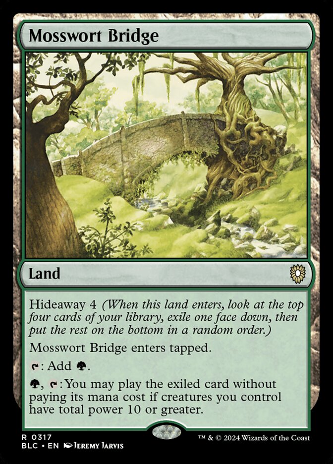 Magic the Gathering Card - Mosswort Bridge - MTG Circle