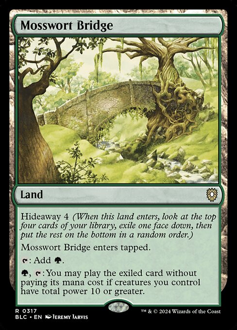 Magic the Gathering Card - Mosswort Bridge - MTG Circle