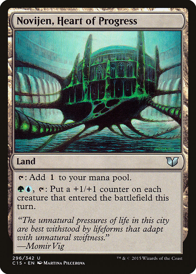 Magic the Gathering Card - Novijen, Heart of Progress - MTG Circle