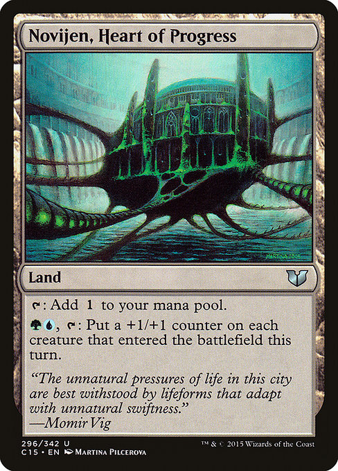 Magic the Gathering Card - Novijen, Heart of Progress - MTG Circle