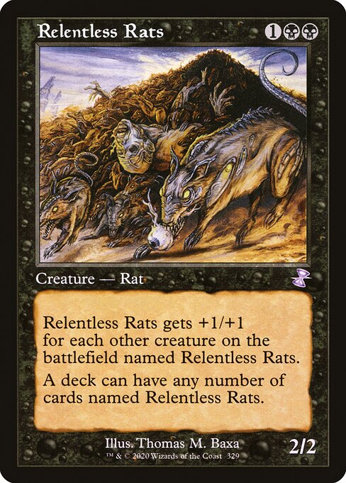 Magic the Gathering Card - Relentless Rats - MTG Circle
