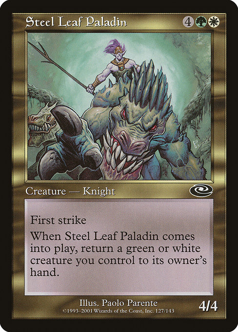 Magic the Gathering Card - Steel Leaf Paladin - MTG Circle