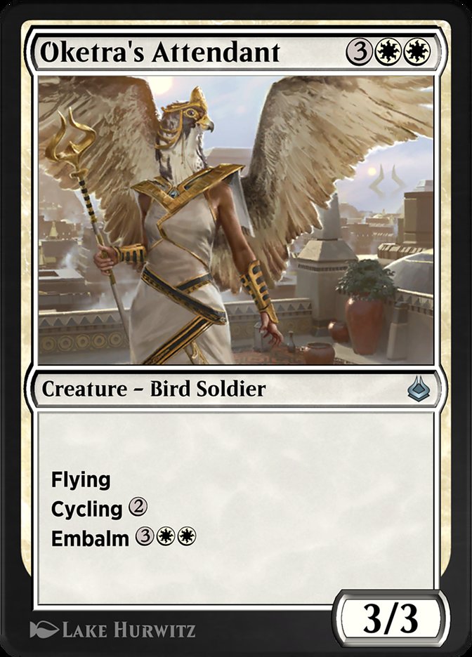 Magic the Gathering Card - Oketra's Attendant - MTG Circle