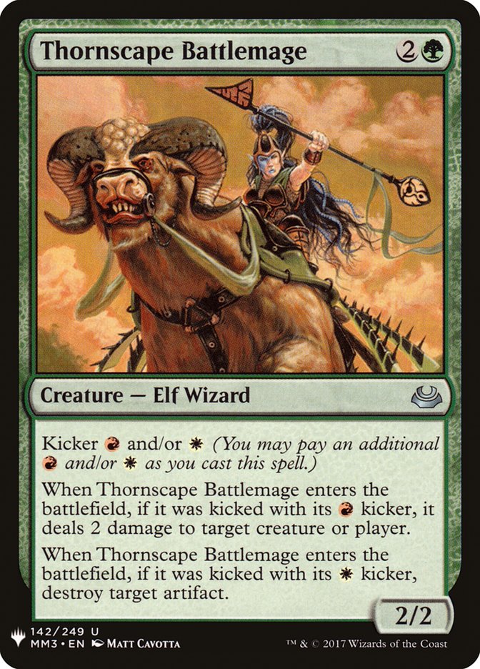 Magic the Gathering Card - Thornscape Battlemage - MTG Circle