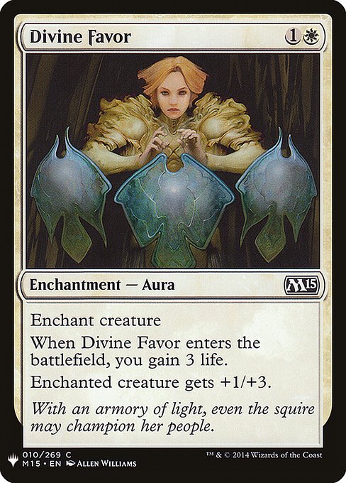 Magic the Gathering Card - Divine Favor - MTG Circle