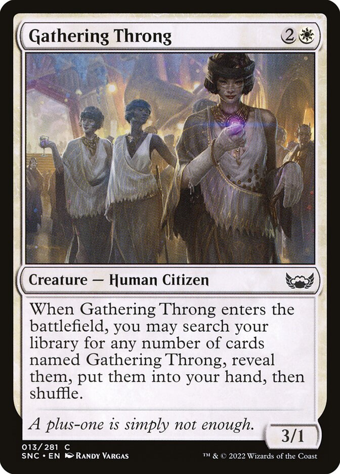 Magic the Gathering Card - Gathering Throng - MTG Circle
