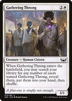 Magic the Gathering Card - Gathering Throng - MTG Circle