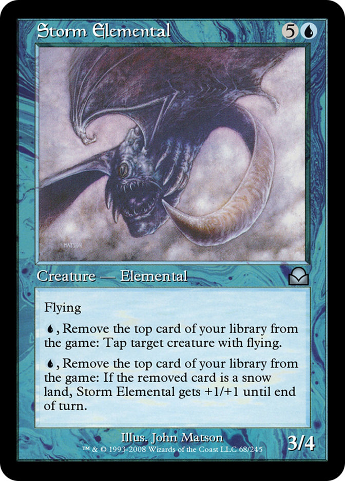 Magic the Gathering Card - Storm Elemental - MTG Circle