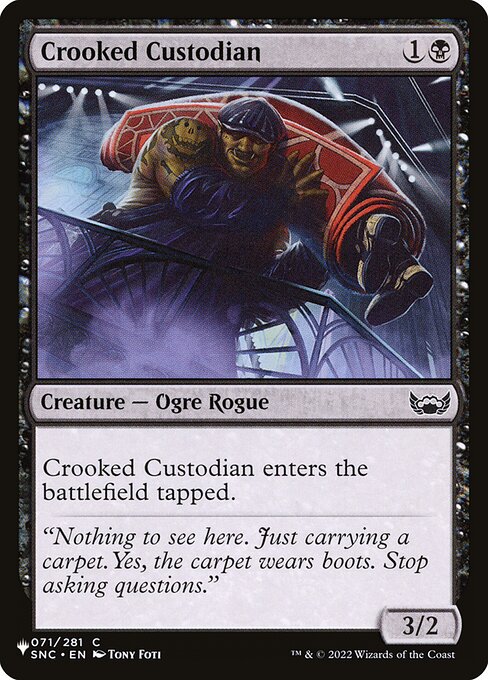 Magic the Gathering Card - Crooked Custodian - MTG Circle
