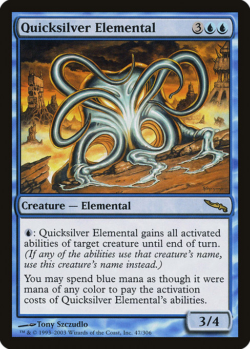 Magic the Gathering Card - Quicksilver Elemental - MTG Circle