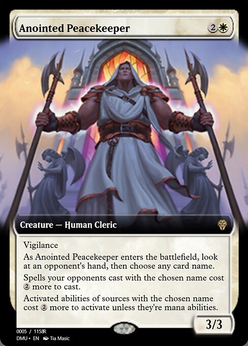 Magic the Gathering Card - Anointed Peacekeeper - MTG Circle