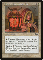 Magic the Gathering Card - Rune of Protection: Red - MTG Circle