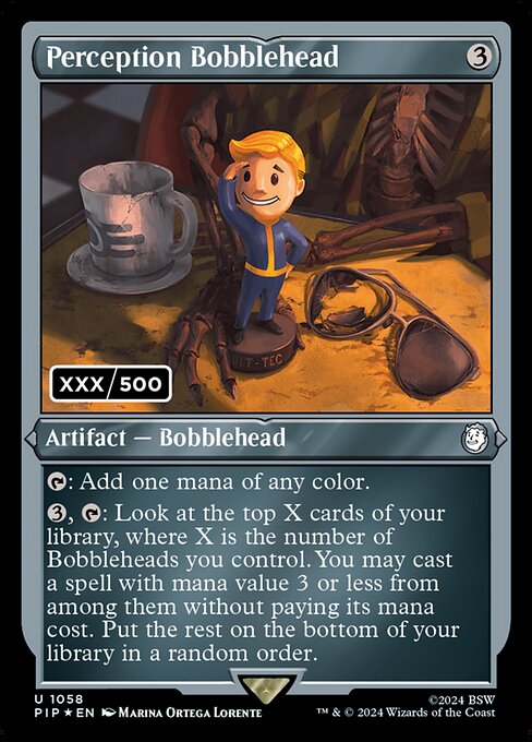 Magic the Gathering Card - Perception Bobblehead - MTG Circle