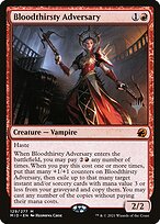 Magic the Gathering Card - Bloodthirsty Adversary - MTG Circle