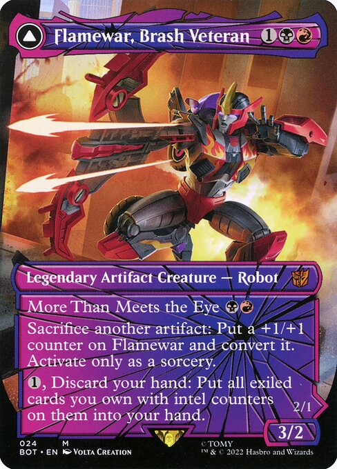 Magic the Gathering Card - Flamewar, Brash Veteran - MTG Circle